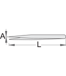 Penseta cu varfuri tip lopata 120mm, 1mm, 12g