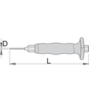 Dorn cu maner de protectie, pentru lucrul in siguranta la inaltime 4mm, 150mm