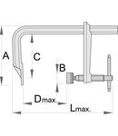 Menghina pentru conditii grele, pentru lucrul in siguranta la inaltime 300mm, 140mm, 550mm, 550mm, 180mm, mm