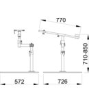 Pro road repair stand, with plate