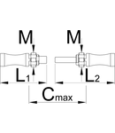 Set of adaptors and taps ITAL