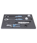 Bike tool set in SOS tool tray