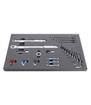 Bike tool set in SOS tool tray