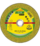 Discuri de debitare Kronenflex pentru Piatra, Beton C 24 Extra - Diametru 180mm, Grosime 3mm, Alezaj 22,23mm