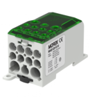 Distribuitor OJL280A green in 1xAl\/Cu120 out 2x35\/5x16\/ 4x10mm² Distribution block