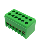 PE6H-2 green 2p 6x16mm² IP20 Earthing terminal