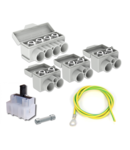 SLT50 Al 10-50\/Cu 2.5-35 mm² 1000V Distribution block set 3xSLT50-2-1 + 1xSLT50-4-3 + fuse holder