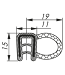 Cheder 1,5-3 RAL 9005 rola neagra 100m