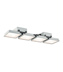 Corp iluminat TAVAN, ALMINO PD quad, cu LED-uri Montat pe suprafata exterioara lumenul Plafon, UGR <19, GRI IP65 4000K,