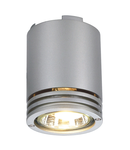 Corp iluminat TAVAN, Barro Plafon QPAR51 lumenul, IP21, rotund, GRI-argintiu, max. 50W,