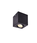 Corp iluminat TAVAN, TRILEDO GU10 Plafonul Luminita, negru interior Montat pe suprafata de lumina Plafon, QPAR51, negru, max 10W,