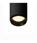 Corp iluminat TAVAN, NUMINOS S Plafonul lumini, LED negru Interior incastrat Plafon negru Deschis / negru 3000K 60 °,