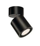 Corp iluminat TAVAN, SUPROS de Luminita TAVAN, Plafon negru lumina, cu LED-uri, 3000K, rotund, negru, 2100lm, 60 ° reflector, including. clip Arcuri,