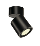 Corp iluminat TAVAN, SUPROS de Luminita TAVAN, Plafon negru lumina, LED-uri, 4000K, rotund, negru, 2100lm, 60 ° reflector, 28W,