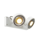 Corp iluminat TAVAN, Kalu de perete Luminita GU10, alb cu Doua capete, QPAR111, rotund, alb mat, max. 150 W,