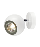 Corp iluminat TAVAN, Luminita ® 90 LUMINA de Ochilor GU10 perete, alb capac singur, QPAR51, alb / CROM, max. 50W,