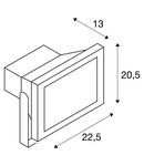 Corp iluminat TAVAN, Luminita de exterior BEAM de perete, GRI in aer liber Deschis Fatada, cu LED-uri, 5700K IP65, GRI-argintiu, 100 °, convertibila INTR-UN corp de iluminat varf, 30W,