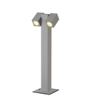 Pla lampa, PATH CUBIC sfat Stand pla LIGHT T, QPAR51, IP44, GRI-argintiu, max. 70W,