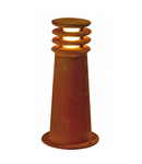 Lampa podea, Lampi RUSTY ® Floor 40 E27, rugina stand de podea in aer liber, TC-DSE, IP55, otel rotund, ruginite, Ø / H 19/40 cm, max. 11W,