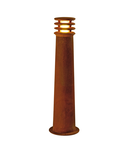 Lampa podea, Lampi RUSTY ® Floor 70 E27, rugina stand de podea in aer liber, TC-DSE, IP55, otel rotund, ruginite, Ø / H 19/70 cm, max. 11W,