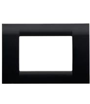 Placa ornament Virna - tehnopolimer gloss finish - 6 module- TONER BLACK - SYSTEM