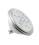 Sursa de iluminat, bec, lampa cu LED-uri QPAR111, GU10, 7W, 3000K 13 ° argint,