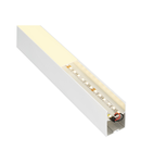 Profil led, GLENOS profil profesional 4970, cu capac, alb, 1 m,