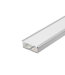 Profil led, GLENOS profesional incastrat profil 8832, cu capac, aluminiu anodizat, 1 m,