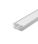 Profil led, GLENOS profesional incastrat profil 8832, cu capac, aluminiu anodizat, 1 m,