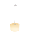 Lampa suspendata, lustra Malang pandantiv, A60, rotund, crom / sticla mata, max. 60W,