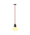 Lampa suspendata, lustra Pirus pandantiv, TC- (D, H, T, Q) SE, crom, sticla mata, de economisire a energiei lampa max. 11W,