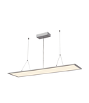 Lampa suspendata, lustra I-PENDANT PRO pandantiv, cu LED-uri, 2700K, patrat, gri-argintiu, 39W,