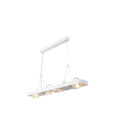 Lampa suspendata, lustra LYNAH pandantiv, pandantiv alb, cu patru capete, cu LED-uri, 3000K, alb,