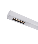 Lampa suspendata, lustra Q-LINE ® pandantiv, cu LED-uri de culoare gri deschis pandantiv interior, 1m, BAP, argint, 3000K,