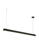 Lampa suspendata, lustra Q-LINE ® pandantiv, pandantiv negru, 1500mm, negru,