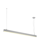 Lampa suspendata, lustra Q-LINE ® pandantiv, pandantiv gri, 1500mm, argint,