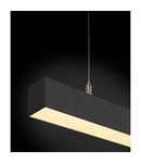 Lampa suspendata, lustra Q-LINE ® pandantiv, pandantiv negru, dimabil, 1500mm, negru,