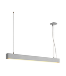 Lampa suspendata, lustra GLENOS pandantiv, argint pandantiv profesionale, LED-uri, 3000K, aluminiu anodizat, 1 m, 43W,