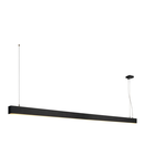 Lampa suspendata, lustra GLENOS pandantiv, pandantiv profesional negru, LED-uri, 3000K, negru, 2 m, 85W,