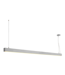 Lampa suspendata, lustra GLENOS pandantiv, argint pandantiv profesionale, LED-uri, 3000K, aluminiu anodizat, 2 m, 45W,