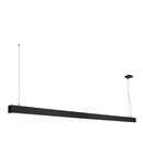 Lampa suspendata, lustra GLENOS pandantiv, pandantiv profesional negru, LED-uri, 4000K, negru, 2 m, 85W,