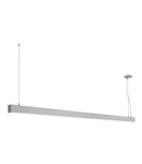 Lampa suspendata, lustra GLENOS pandantiv, argint pandantiv profesionale, LED-uri, 4000K, aluminiu anodizat, 2 m, 43W,