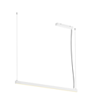 Lampa suspendata, lustra AROSA pandantiv, 1,25m alb, triac PD, cu LED-uri de interior pandantiv, alb, 3000K,