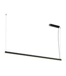 Lampa suspendata, lustra AROSA pandantiv, 2m negru, triac PD, cu LED-uri de interior pandantiv, negru, 3000K,