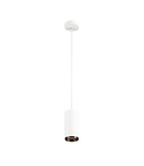 Lampa suspendata, lustra NUMINOS M Pendant, white Indoor LED pendant light white/black 2700K 24°,