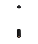 Lampa suspendata, lustra NUMINOS M Pendant, black Indoor LED recessed ceiling light black/black 3000K 36°,