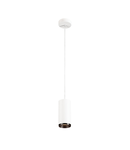 Lampa suspendata, lustra NUMINOS M Pendant, white Indoor LED pendant light white/black 3000K 24°,