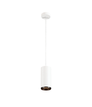 Lampa suspendata, lustra NUMINOS L Pendant, white Indoor LED pendant light white/black 2700K 60°,
