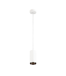 Lampa suspendata, lustra NUMINOS M Pendant, white Indoor LED pendant light white/black 2700K 24°,