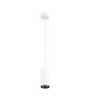 Lampa suspendata, lustra NUMINOS M Pendant, white Indoor LED pendant light white/black 3000K 24°,